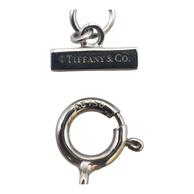 Tiffany & Co. T Circle Necklace in 750WG with Turquoise