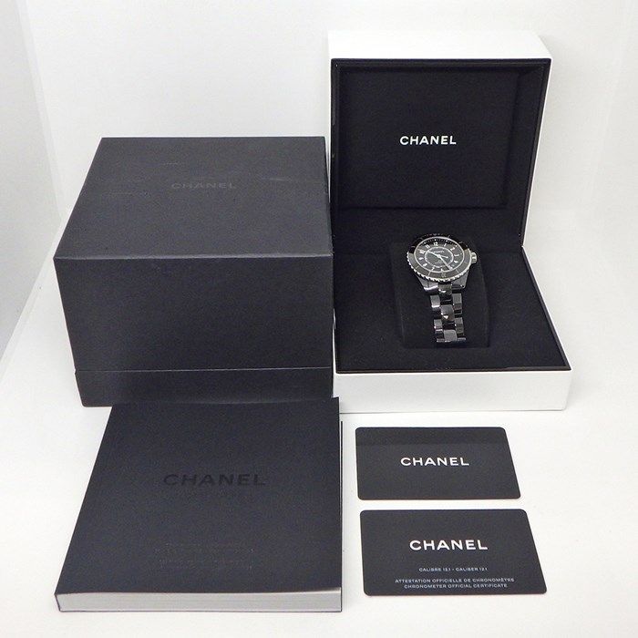 Chanel J12 H5697 Automatic Watch - Black Ceramic & Steel