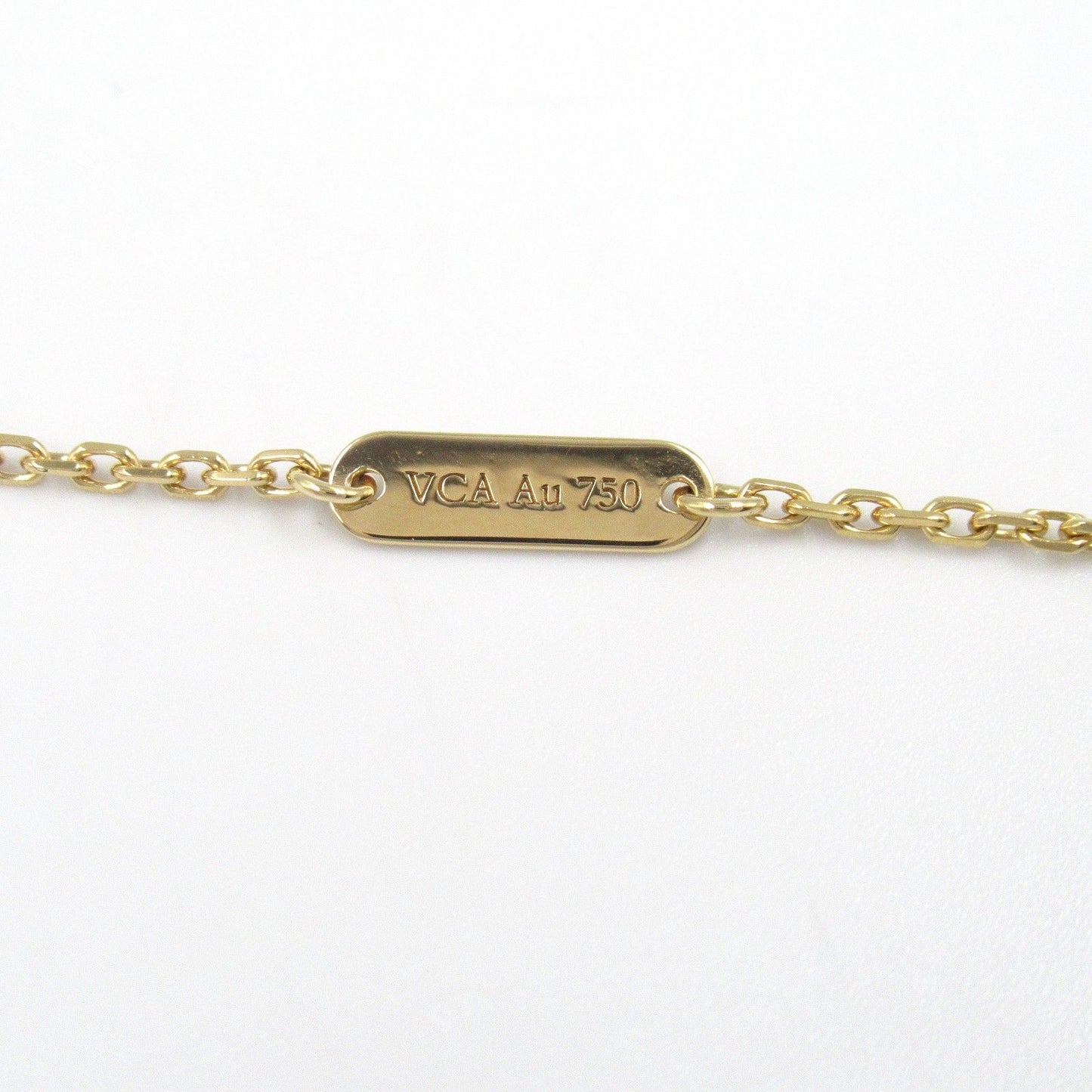 Van Cleef & Arpels Vintage Alhambra Onyx Necklace in 18K Yellow Gold