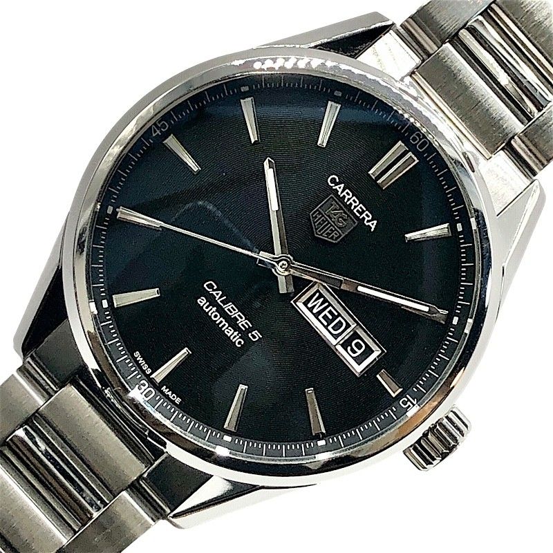 TAG Heuer Carrera Calibre 5 Day-Date Men's Watch - Black & Silver
