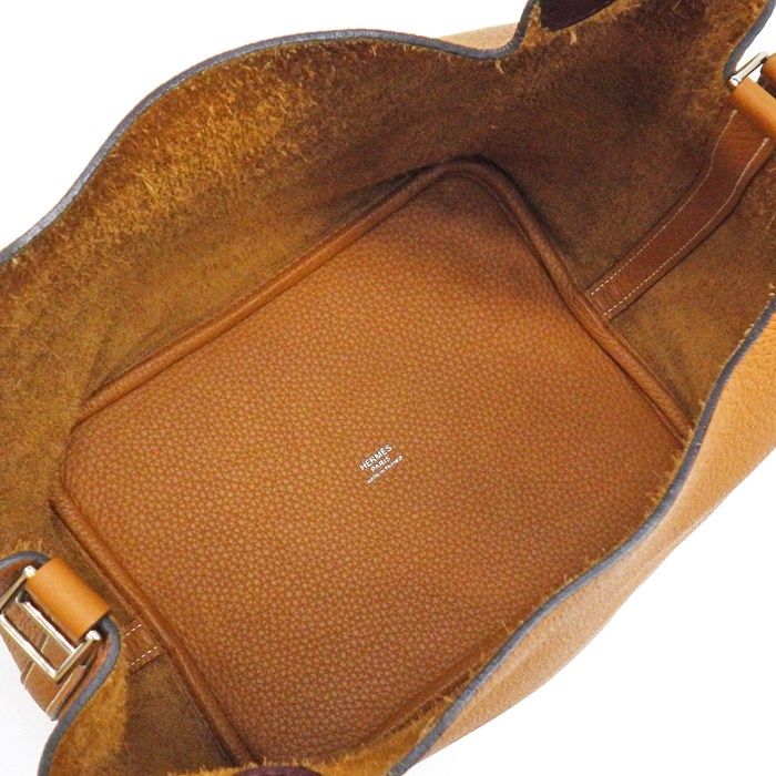 HERMES Picotin Lock MM Éclat Handbag - Toffee & Bordeaux