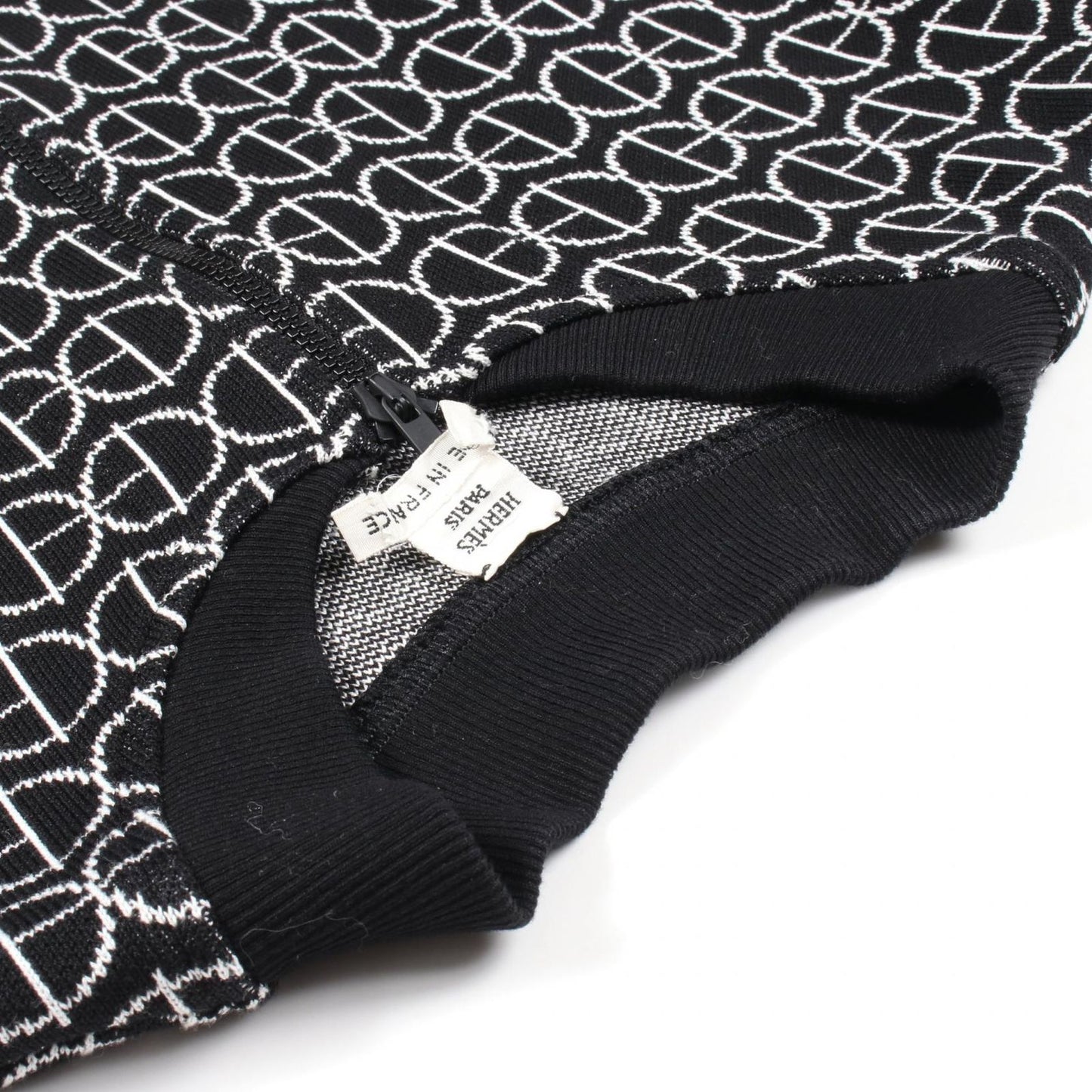 HERMES Cotton Dress - Timeless Elegance in White & Black