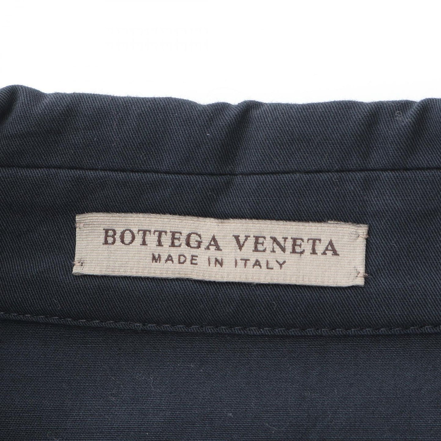 Bottega Veneta Intrecciato Leather Blouson Jacket - Navy