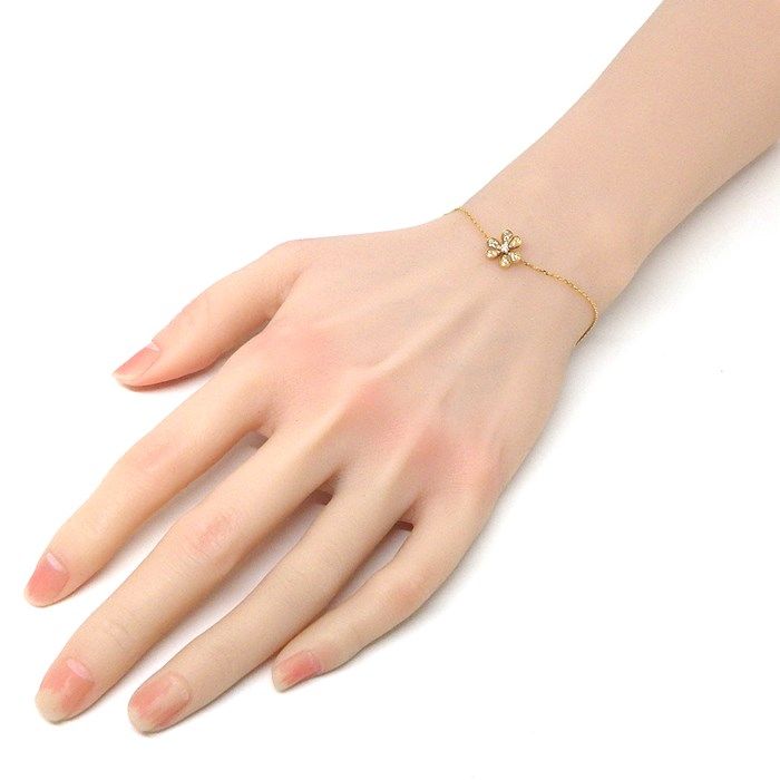 Van Cleef & Arpels Frivole Mini Bracelet with Diamonds in 18K Yellow Gold