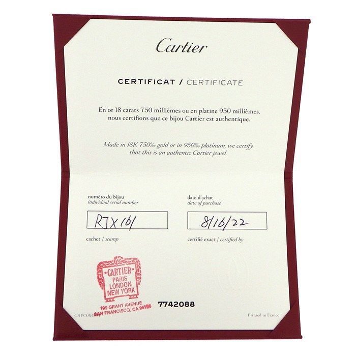 Cartier Love Bracelet with Diamond - K18 Pink Gold, Small Model