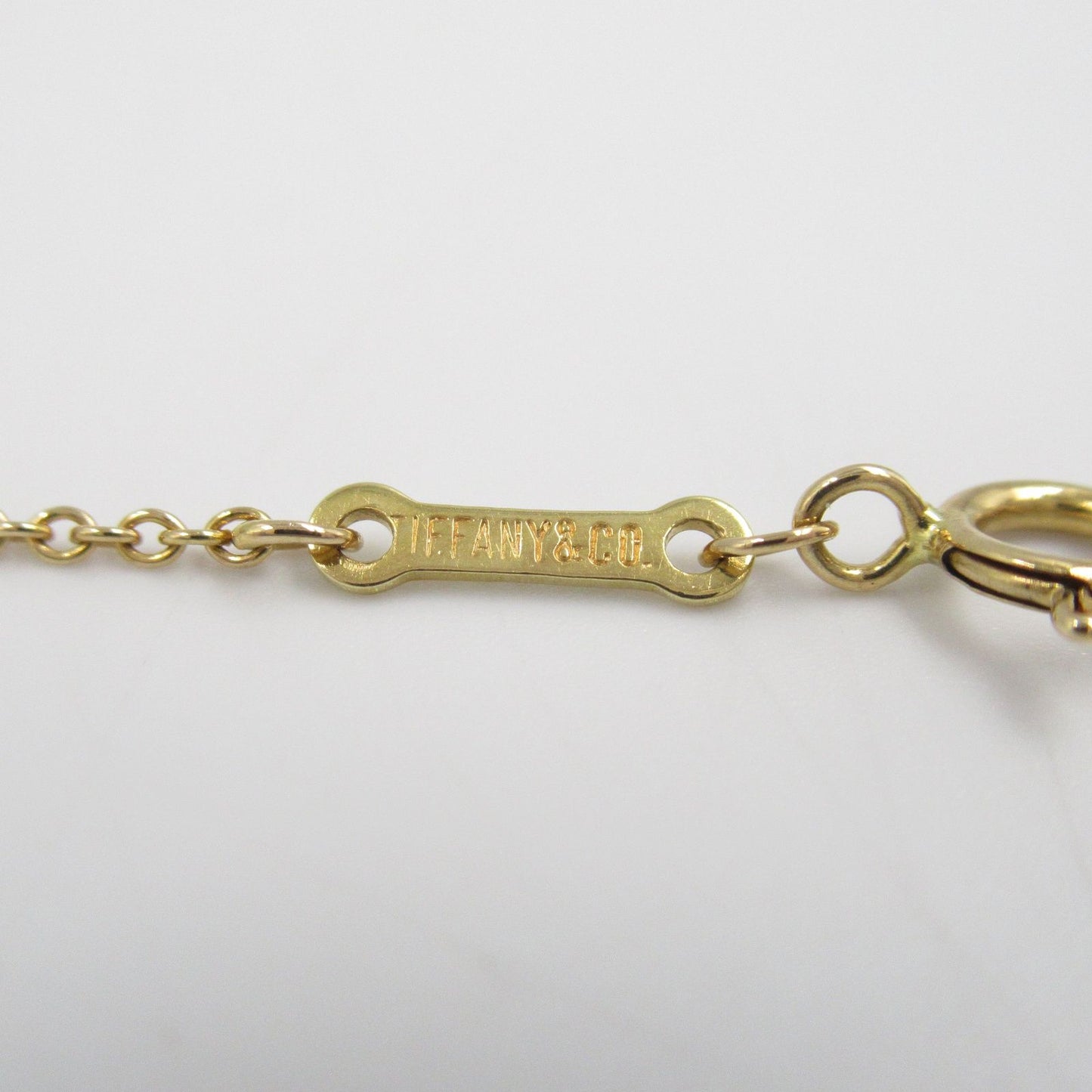 TIFFANY & CO Bean Necklace with Diamonds in 18K Yellow Gold