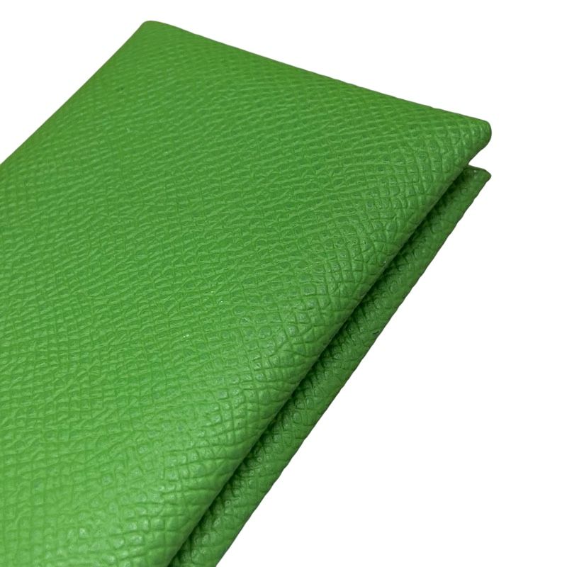 HERMES Calvi Verso Card Case in Vert Yuka & Celeste - B Stamp