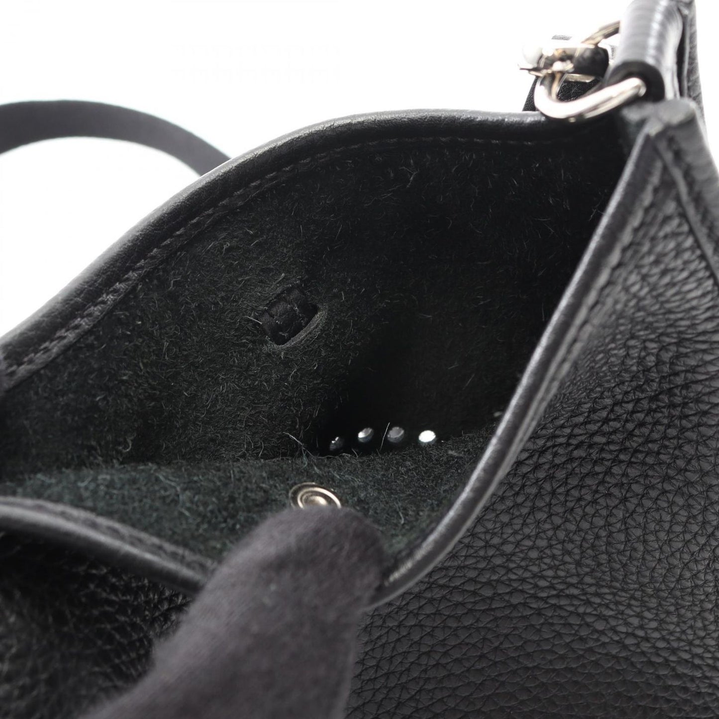 HERMES Evelyne TPM Black Leather Shoulder Bag - Timeless Elegance
