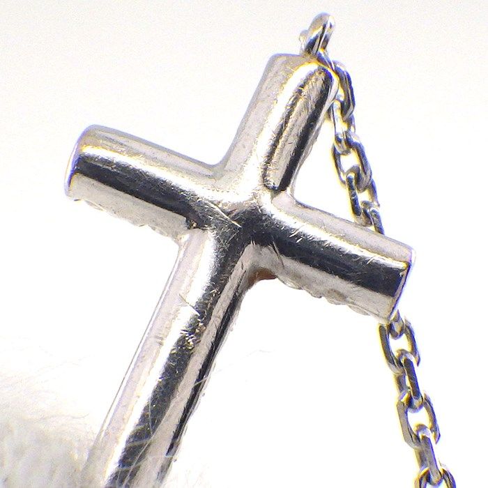 Cartier Symbol Cross Bracelet with Diamonds in K18 White Gold