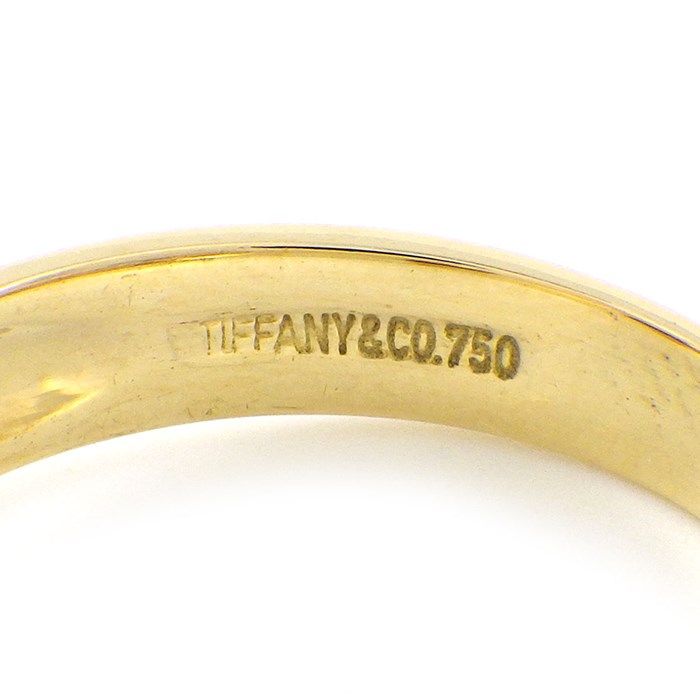 Tiffany & Co. Ribbon Bow Motif Ring in K18 Yellow Gold - Size 9