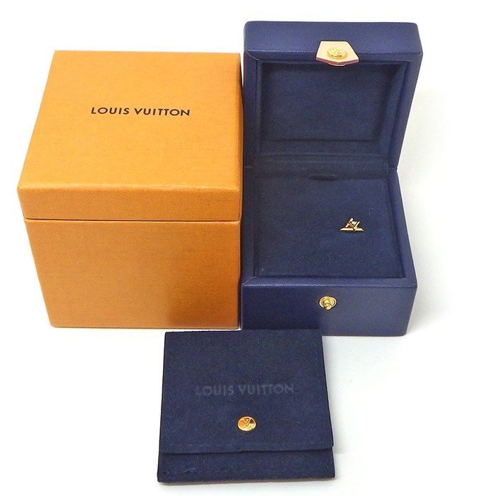 Louis Vuitton Monogram Diamond Earrings in 18K Yellow Gold