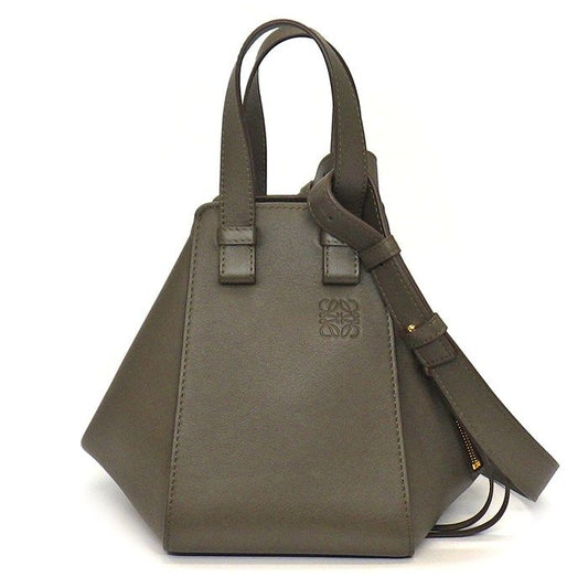 LOEWE Hammock Compact Handbag in Dark Khaki - Exquisite Craftsmanship