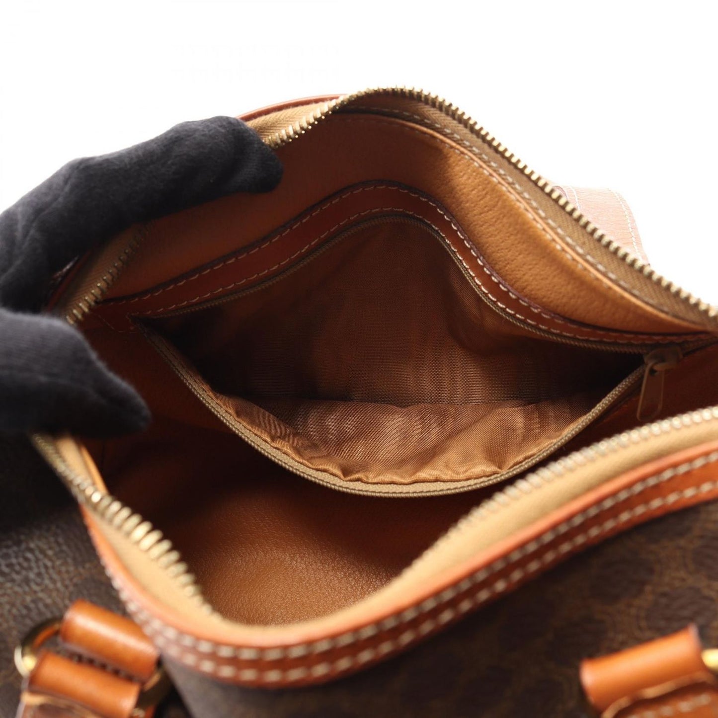 CELINE Macadam Brown Tote Bag - Timeless Elegance