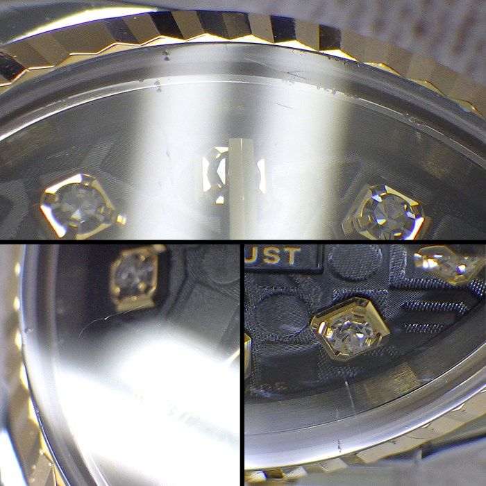 Rolex Datejust 26 179173G - 2005, Diamond Index, Black Dial