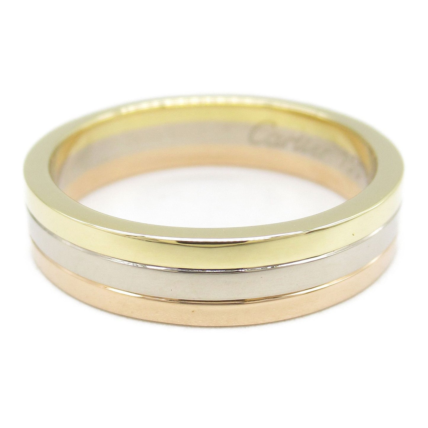 CARTIER Vendôme Ring in K18 Yellow & White Gold - Unisex Elegance