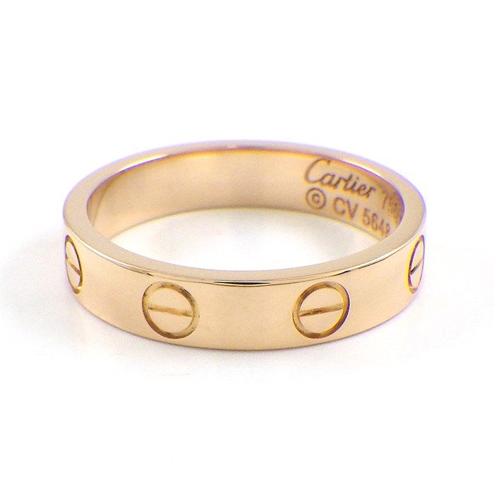 Cartier Love Ring Small Model B4085200 in K18 Pink Gold - Size 9