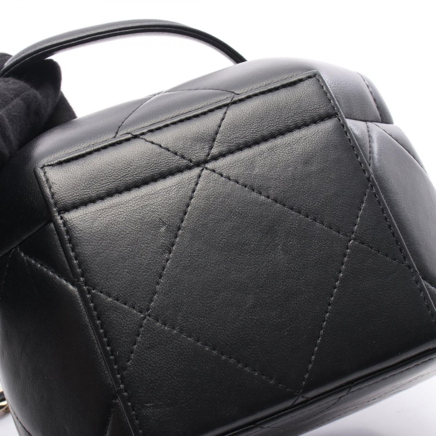 CHANEL Matelassé Small Vanity Shoulder Bag - Black Leather