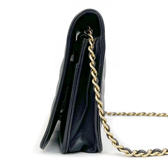 Chanel Boy Chanel Chain Wallet AP1117 - Black Caviar Skin 2017