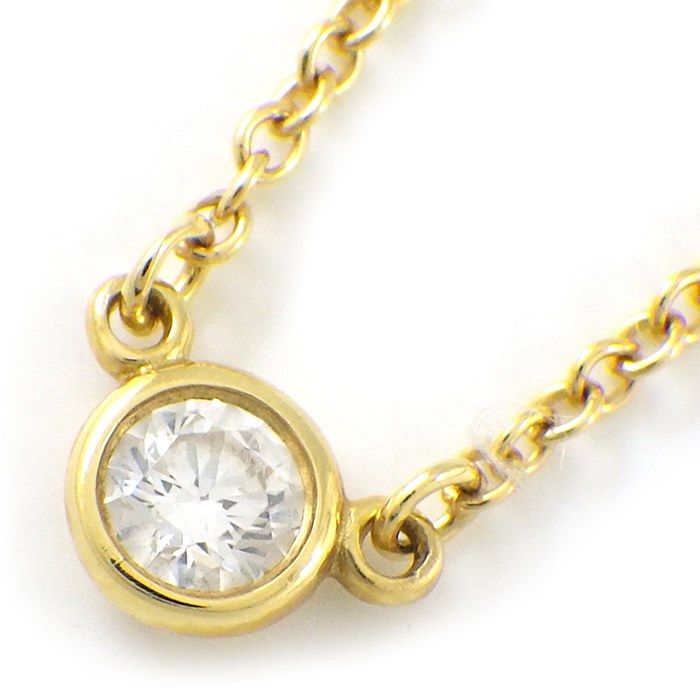 Tiffany & Co. By The Yard Single Diamond Necklace in 18K Yellow Gold