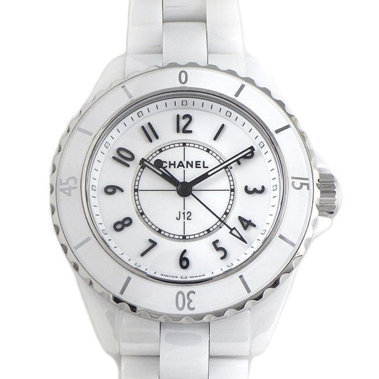 Chanel J12 H5698 White Dial Ceramic & Stainless Steel Watch