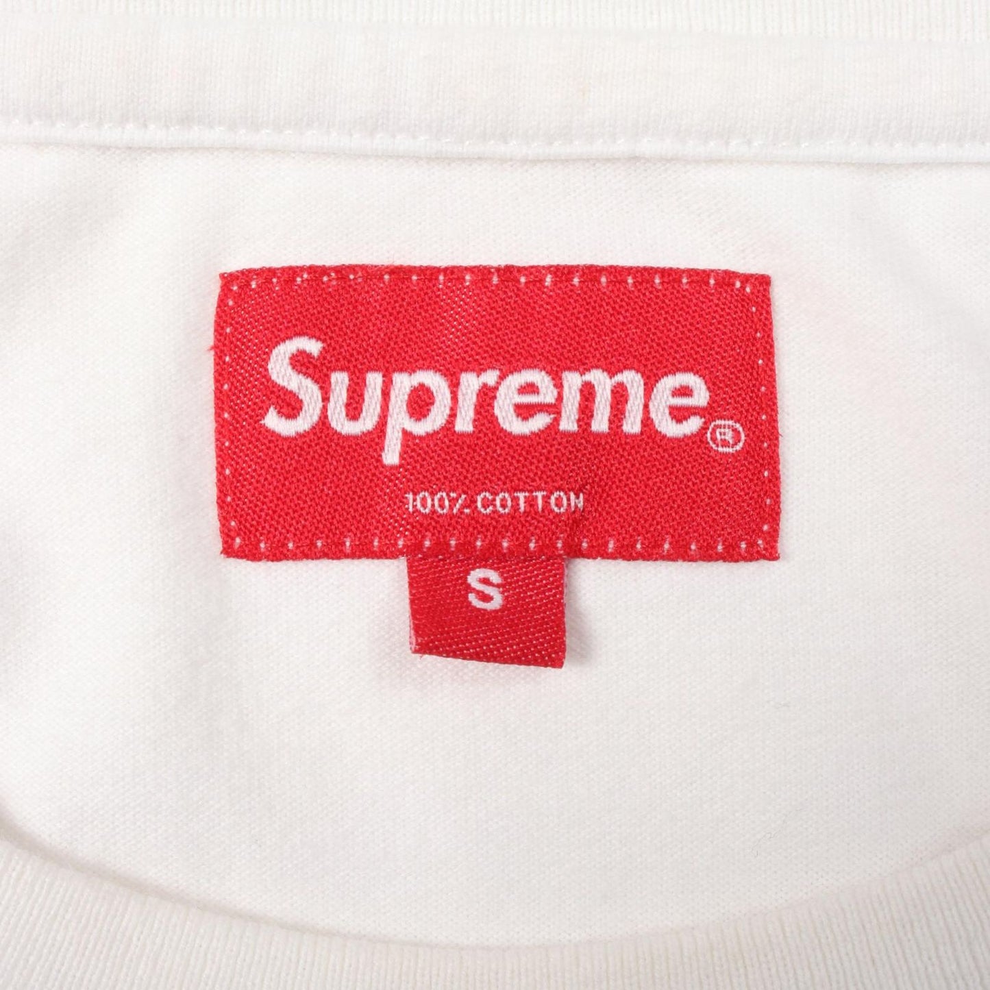 Supreme Mesh Stripe Pocket Cotton T-Shirt - Exclusive White Edition