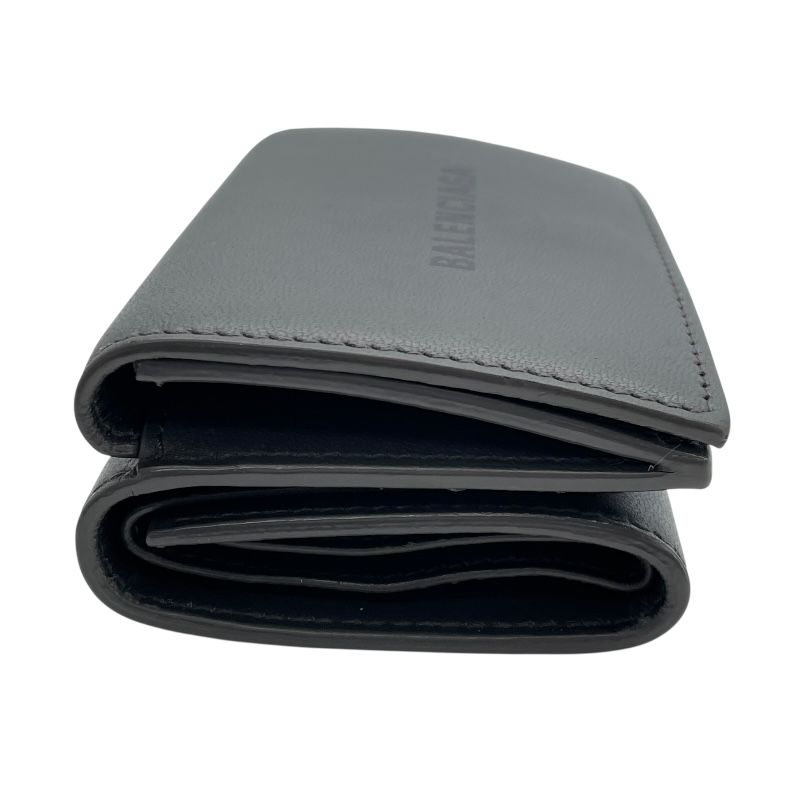 Balenciaga CASH Mini Wallet in Grey Leather - Exquisite Craftsmanship