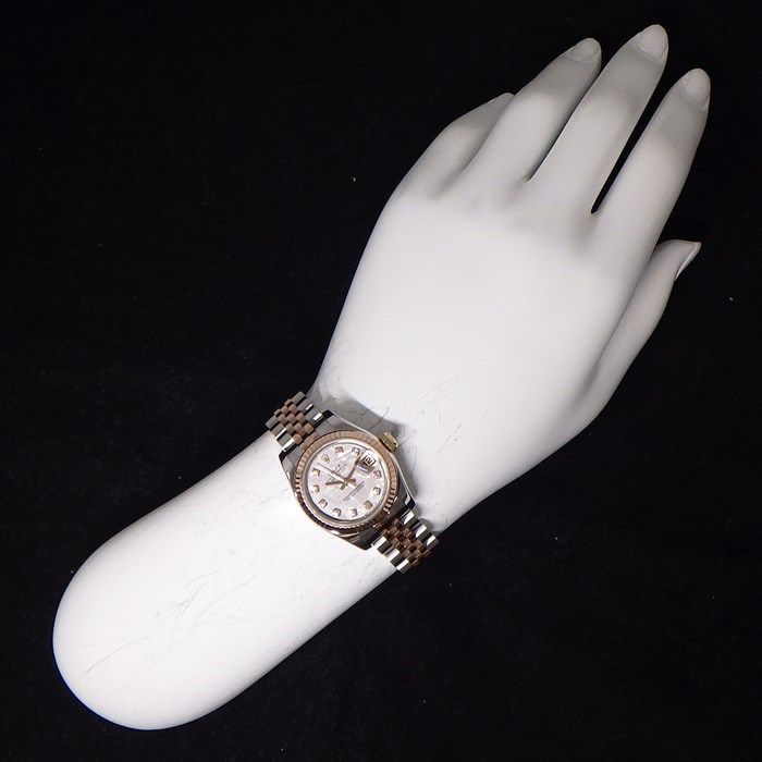 Rolex Datejust 179171G Meteorite Dial - K18 Pink Gold & Stainless Steel