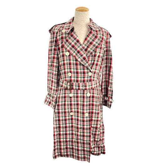 Burberry London Red Rayon Trench Coat - Timeless Elegance
