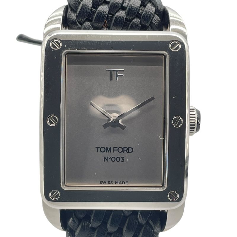 TOM FORD N.003 Gray SS Quartz Men's Watch - Exclusive Luxury Timepiece