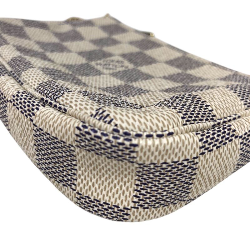 Louis Vuitton Mini Pochette Accessoires N58010 - White Damier Azur Canvas
