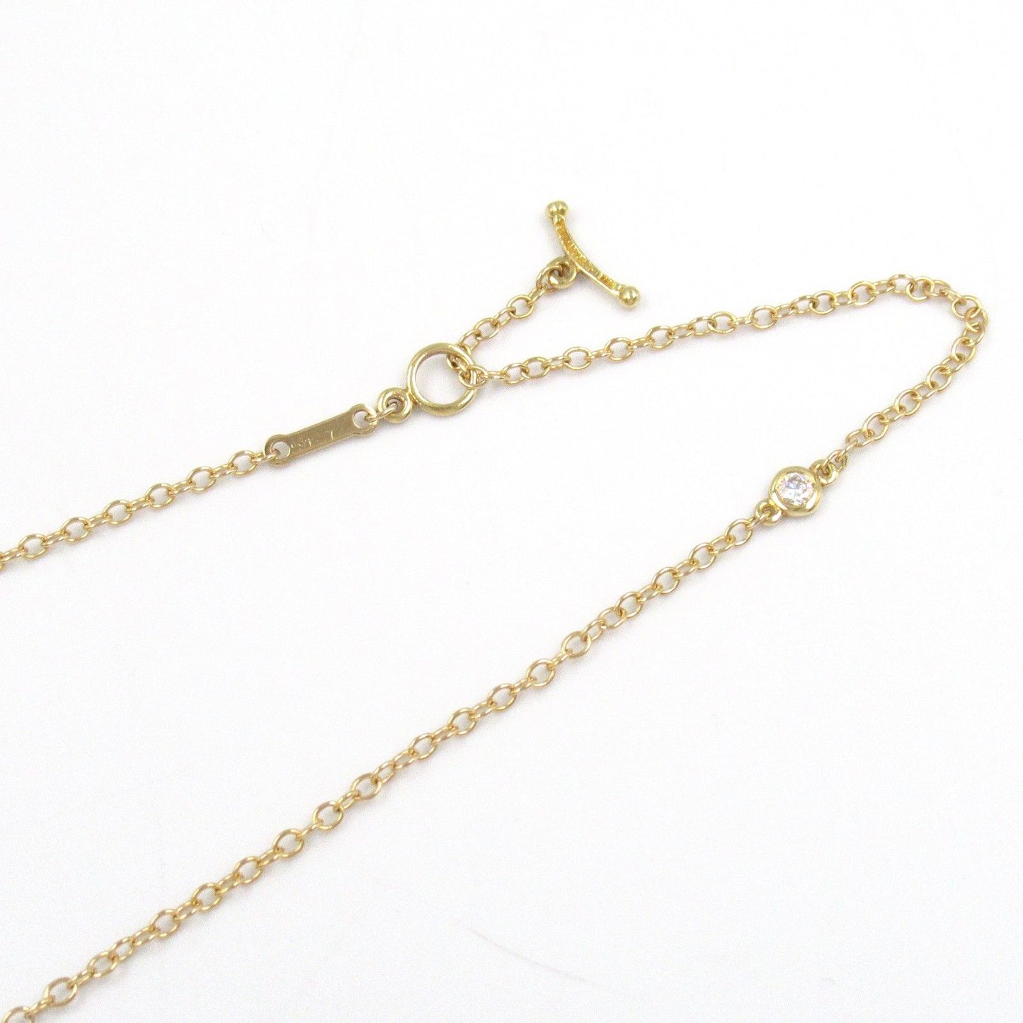 TIFFANY & CO. By the Yard Necklace in 18K Yellow Gold with Diamonds