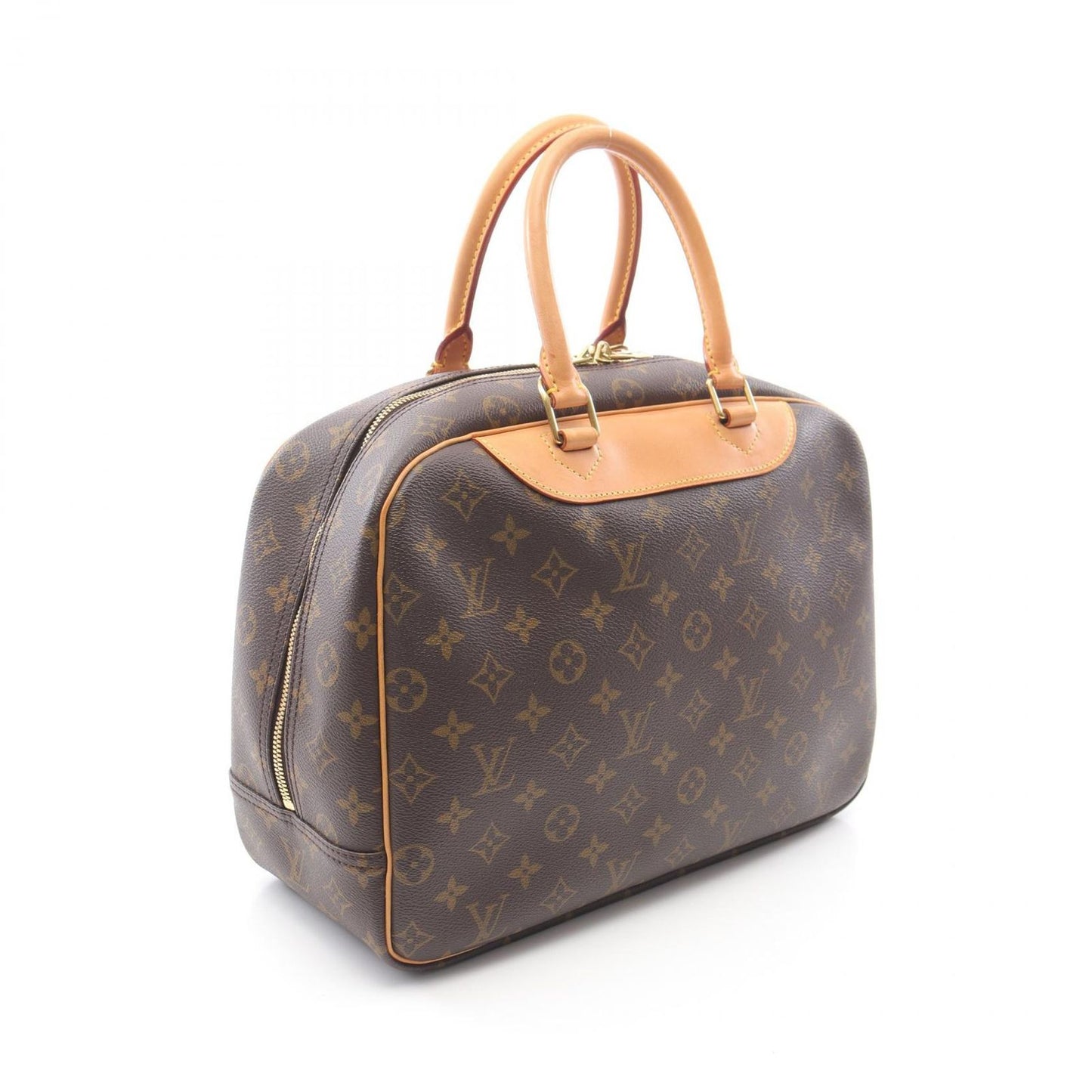 Louis Vuitton Deauville Bowling Vanity Monogram Handbag - Timeless Elegance