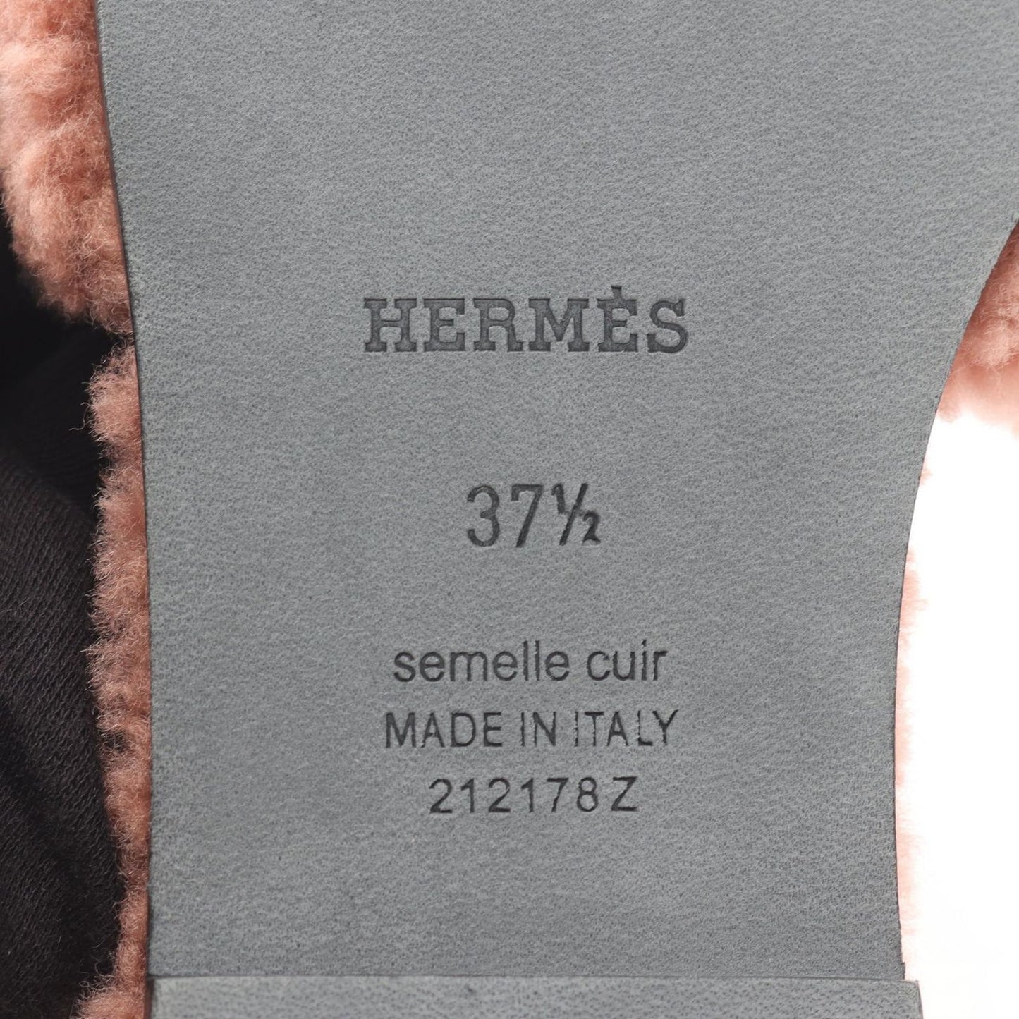 HERMES Pink Fur Sandals - Unworn Luxury Footwear