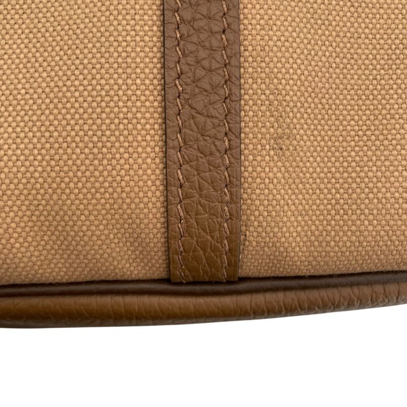 HERMES Puresangle U刻 Tote Bag in Chai & Cocoa with Silver Hardware