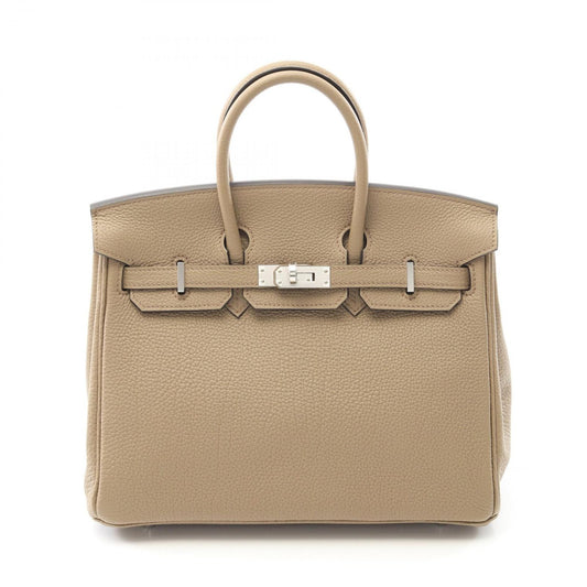 HERMES Birkin 25 Handbag in Beige Togo - Timeless Elegance