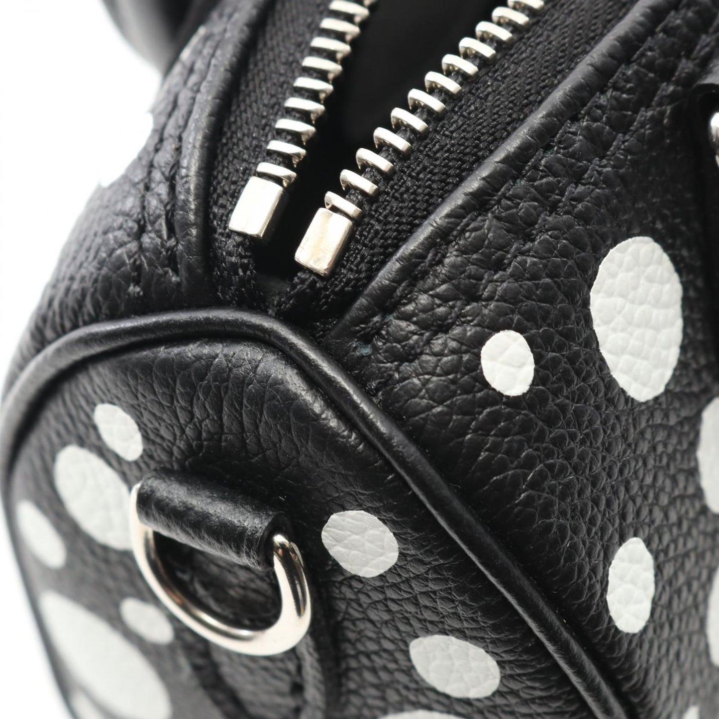 LOUIS VUITTON × Yayoi Kusama Nano Speedy Shoulder Bag - Black