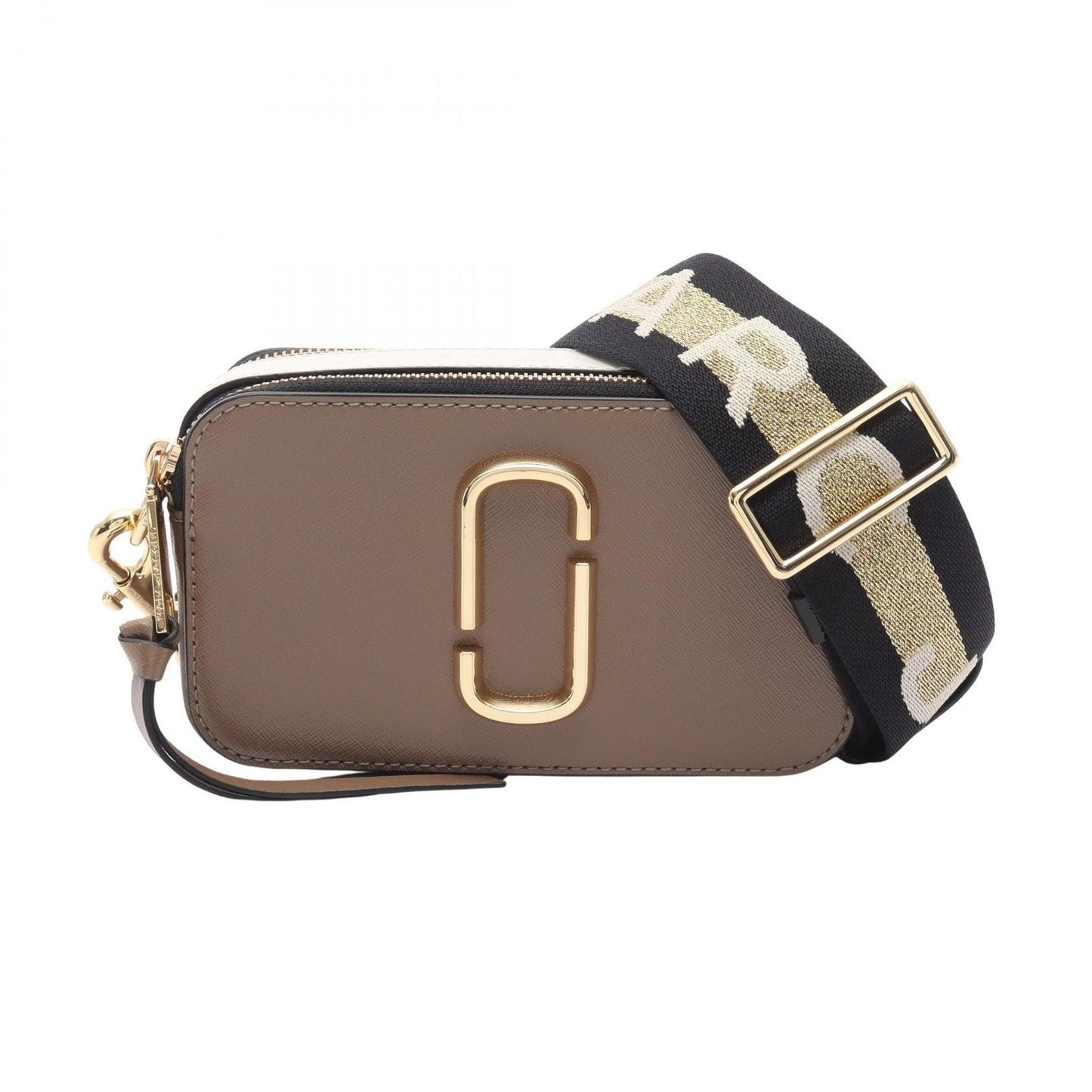 MARC JACOBS Snapshot Shoulder Bag in French Grey/White