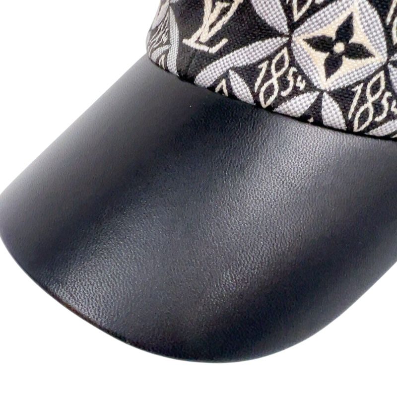 Louis Vuitton 1854 Monogram Cap in Gray with Gold Accents