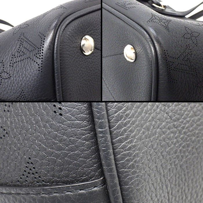 Louis Vuitton Blossom PM Handbag in Noir Mahina Leather