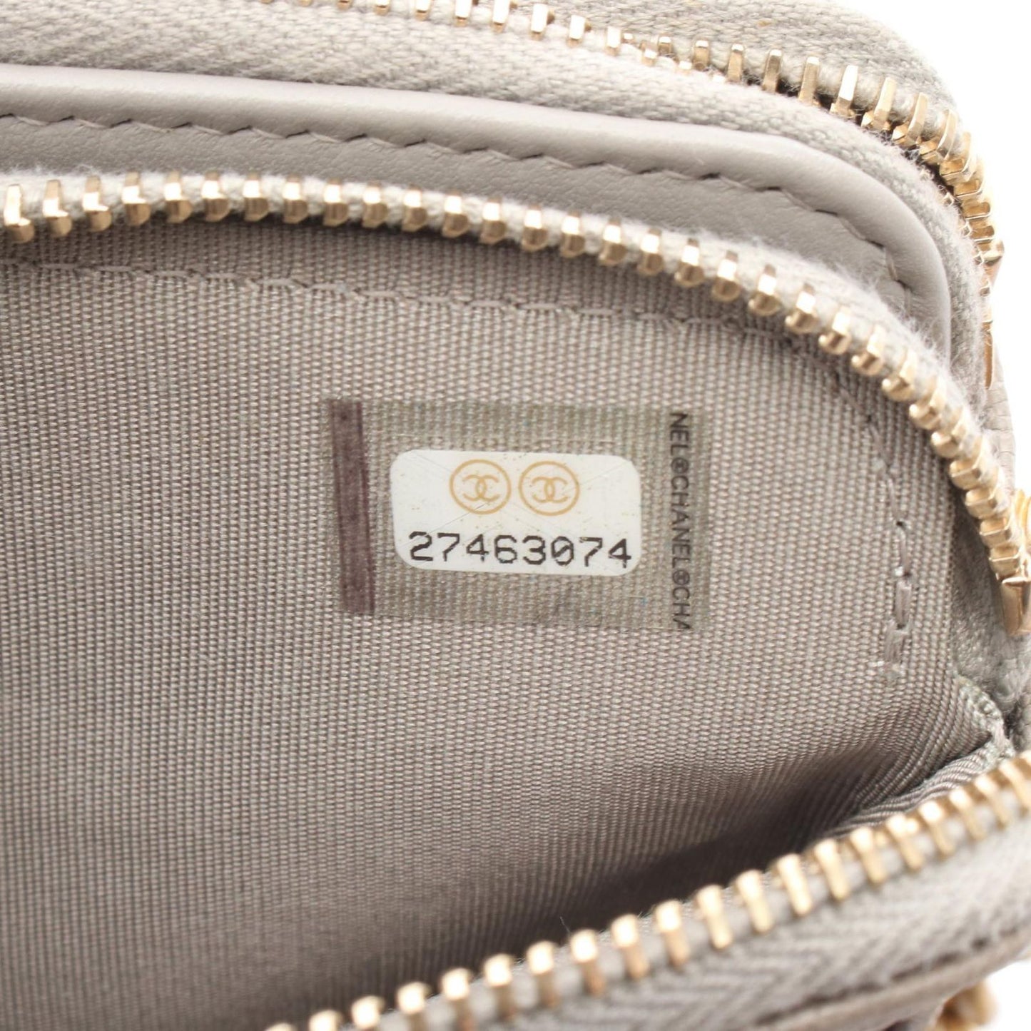 CHANEL Boy Chanel Shoulder Bag A84069 in Greige Leather