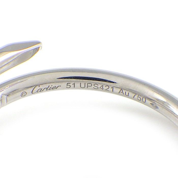 Cartier Juste un Clou Ring in K18 White Gold - Size 11