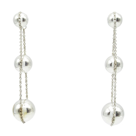 TIFFANY & CO Hardware Triple Drop Earrings - Exquisite Silver Elegance