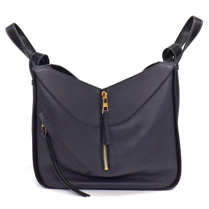 LOEWE Hammock Small Handbag in Midnight Blue - Exquisite Craftsmanship