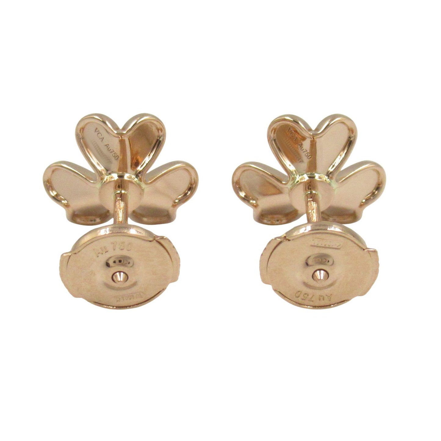 Van Cleef & Arpels Frivole Mini Ruby Earrings in 18K Pink Gold
