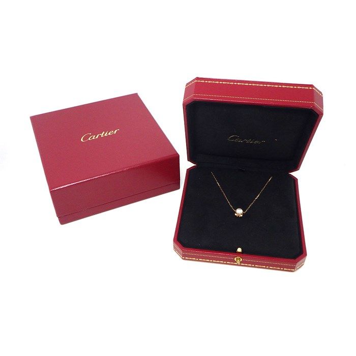 Cartier C de Cartier Solitaire Pearl Necklace in K18 Pink Gold