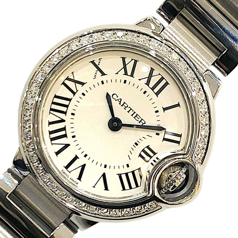 Cartier Ballon Bleu 28mm Silver Women's Watch - W4BB0015