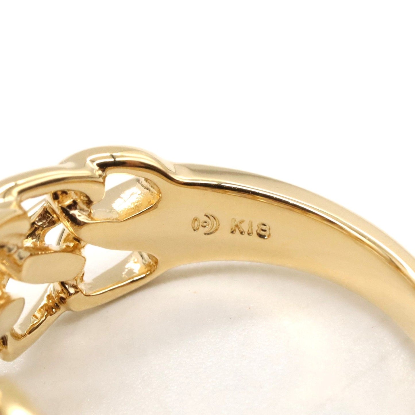 TASAKI K18 Yellow Gold Diamond Ring - Exquisite Elegance