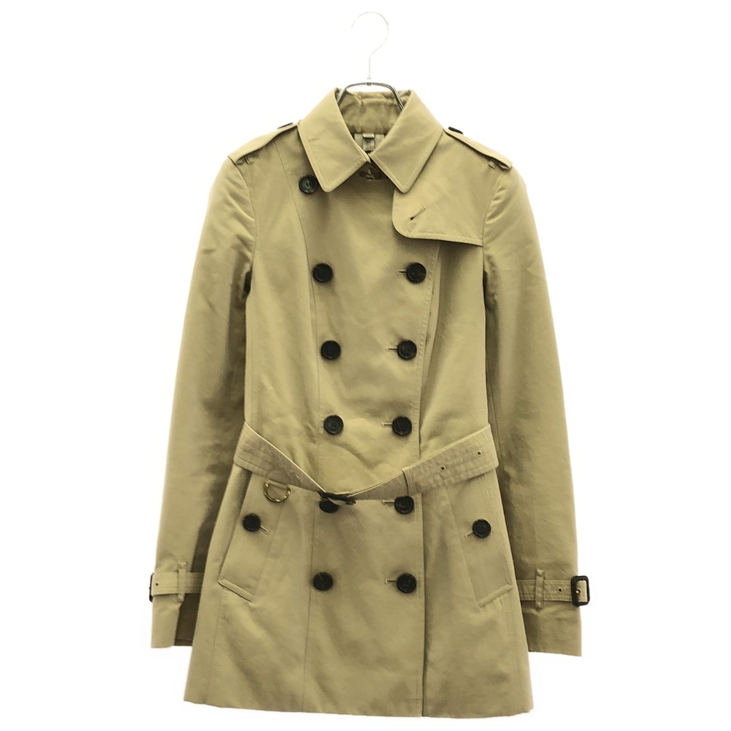 Burberry Beige Cotton Trench Coat - Timeless Elegance