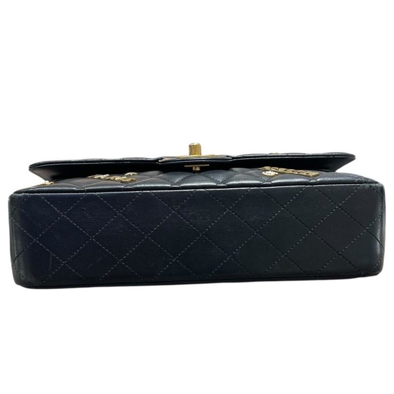CHANEL Matelassé 25 Cambon Black Lambskin Shoulder Bag