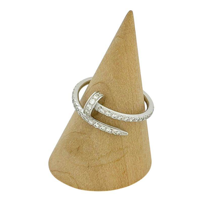 Cartier Juste un Clou Diamond Ring SM in 18K White Gold